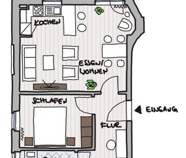 GERA: 51 m² 2-Zi-Whg, neu renoviert, Balkon&Stpl. ERSTBEZUG jetzt - Foto 1