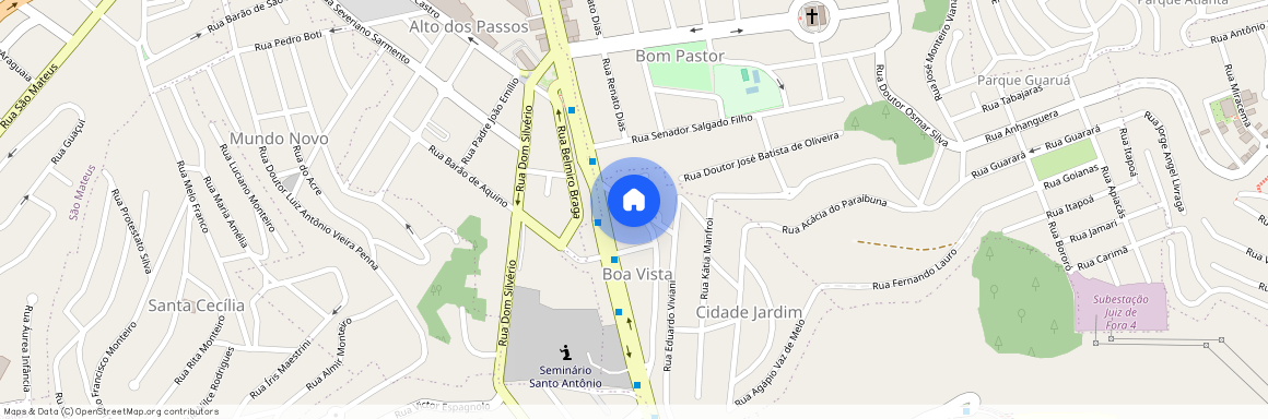 Rua Demétrio Francisco, 72 - 30 metros da Av Rio Branco - Bom Pastor, Juiz de Fora, Minas Gerais, 36026530