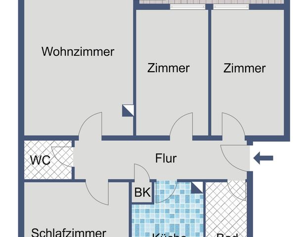 4-Zimmer-Wohnung mit Balkon und Gäste-WC in Wiesbaden-Erbenheim - Photo 1