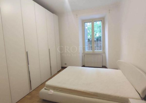 Monteverde Vecchio: Modern 2 bedroom, 2 bath, large living room, separate kitchen. Bright, silent, parquet floors, situated in lovely period building, excellent area, near park. Ref. 2364.