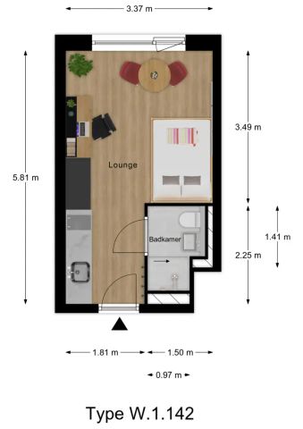 Studio Duboisdomein 50 E102, Maastricht - À louer - Photo 4