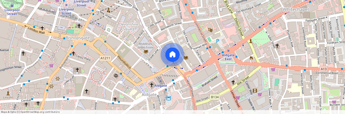 Whitechapel High Street, Aldgate, London, E1