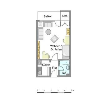 1-Zimmer-Wohnung in Mülheim-Saarn - Foto 1