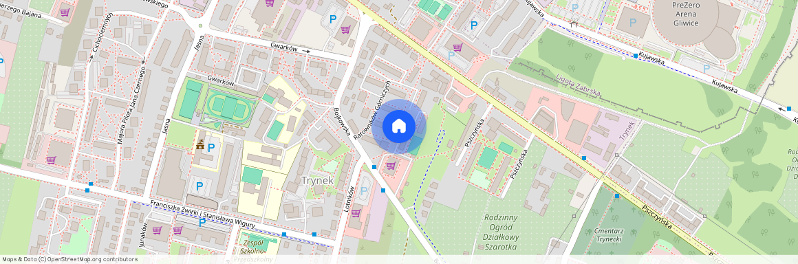 ul. Ratowników Górniczych, Trynek, Gliwice, śląskie