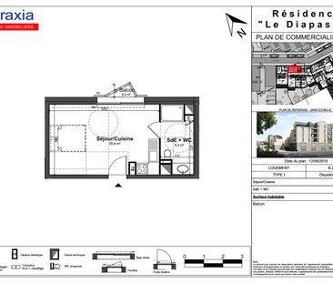 Location Appartement 1 pièce 26m² TOURS 37100 - Photo 2