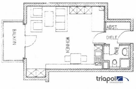 Hübsche 1-Zi-Wohnung mit Laminatboden und Balkon in ruhiger und grüner Lage. - Foto 1