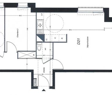 Location Appartement 3 pièces 63m² ST HERBLAIN 44800 - Photo 2
