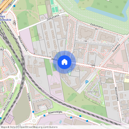 ul. Włodarzewska, Szczęśliwice, Ochota, Warszawa, mazowieckie