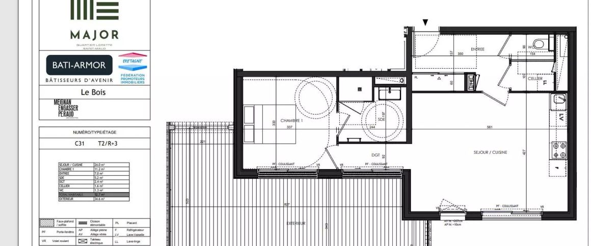 location Appartement T2 DE 52.7m² À SAINT MALO - Photo 1