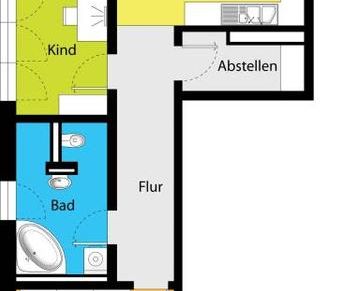 Moderne Familienwohnung mit Balkon in grüner Lage im Erstbezug! Ank... - Foto 1