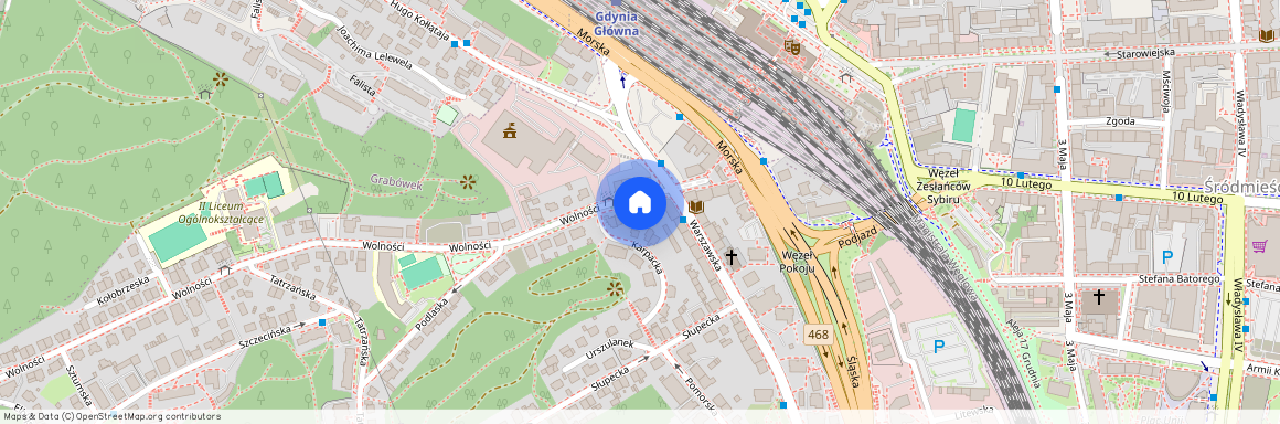 ul. Wolności, Działki Leśne, Gdynia, pomorskie