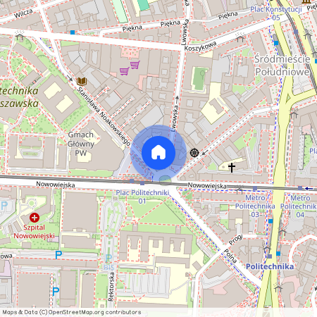 ul. Lwowska 1, Śródmieście Południowe, Śródmieście, Warszawa, mazowieckie