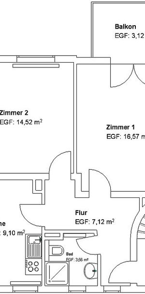 Helle 2 ZKB mit Balkon in Oberzwehren! - Photo 2