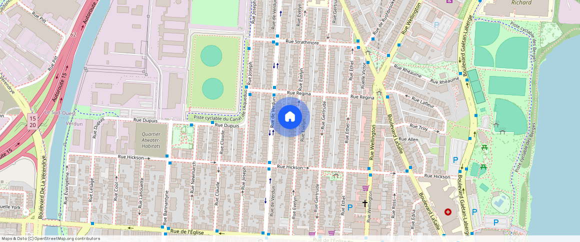 ** Rue Evelyn, Verdun, Verdun, Ile de Montréal, H4G 1R5