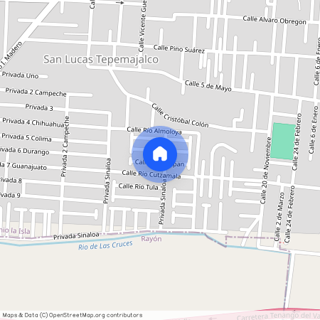 Calle Río Tuxpan, San Antonio la Isla, San Lucas Tepemajalco, San Antonio la Isla, Estado de México, 52280, México