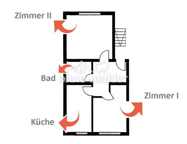 Zentrale 2-Zimmer-Wohnung! - Foto 1