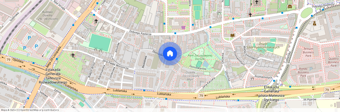 ul. Dominikanów, Prądnik Czerwony, Prądnik Czerwony, Kraków, małopolskie