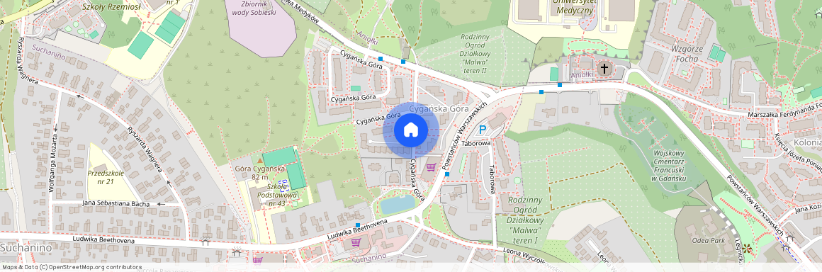 ul. Cygańska Góra, Suchanino, Gdańsk, pomorskie
