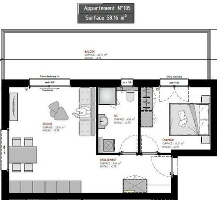 Appartement 2.5 pièces au 1er étage - Foto 1