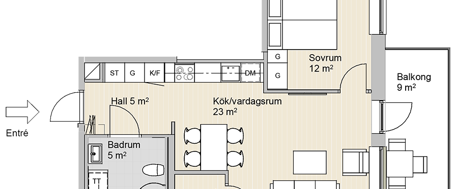 LÄGENHET B 1304 - Foto 1