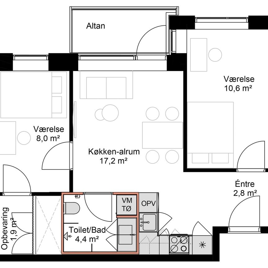 Jarlsberggade 7C, 5 lejl. 5 - Foto 2