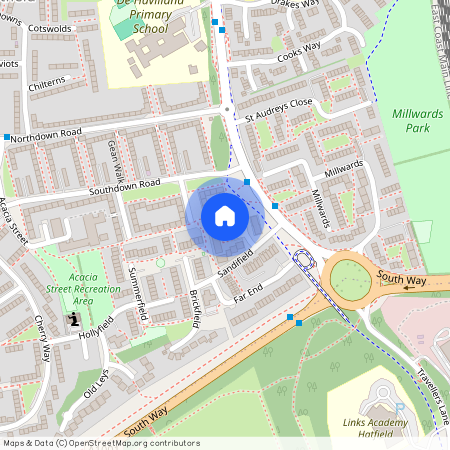 Downsfield, Hatfield