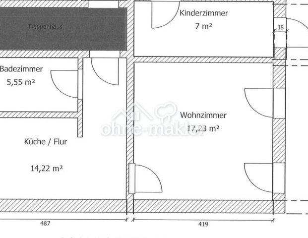 Helle 1,5 Zimmerwohnung in Brandenburg - Photo 1