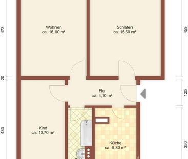 Badezimmer-Upgrade! 3-R.-WE m. Balkon in Löbau! - Photo 3