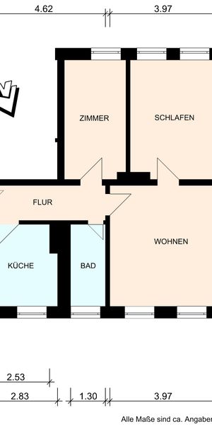 Renovierte 3-Zimmer-Wohnung am Ostorfer See - 19061 Schwerin - Foto 2