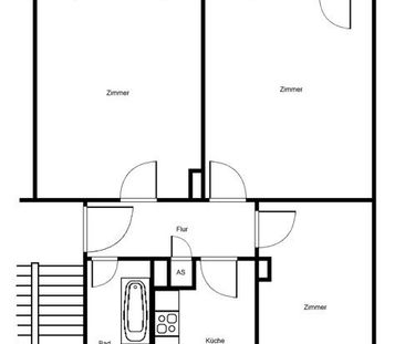 Top! Neu modernisierte 3-Zimmerwohnung mit Balkon in Stadtlage - Photo 1