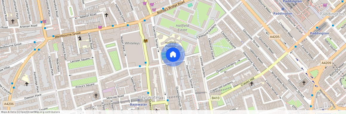 Porchester Gardens, Bayswater, London...