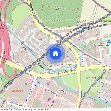 Am Wasser 6, 8600 Dübendorf, Lageplan