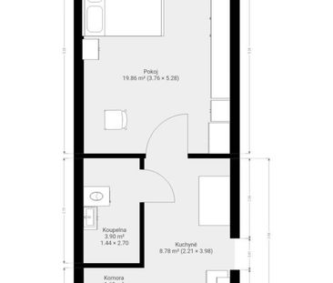 Pronájem bytu 1+1 35 m2 - Photo 1