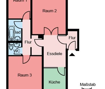 Demnächst frei! 3-Zimmer-Wohnung in Iserlohn Hombruch - Photo 1