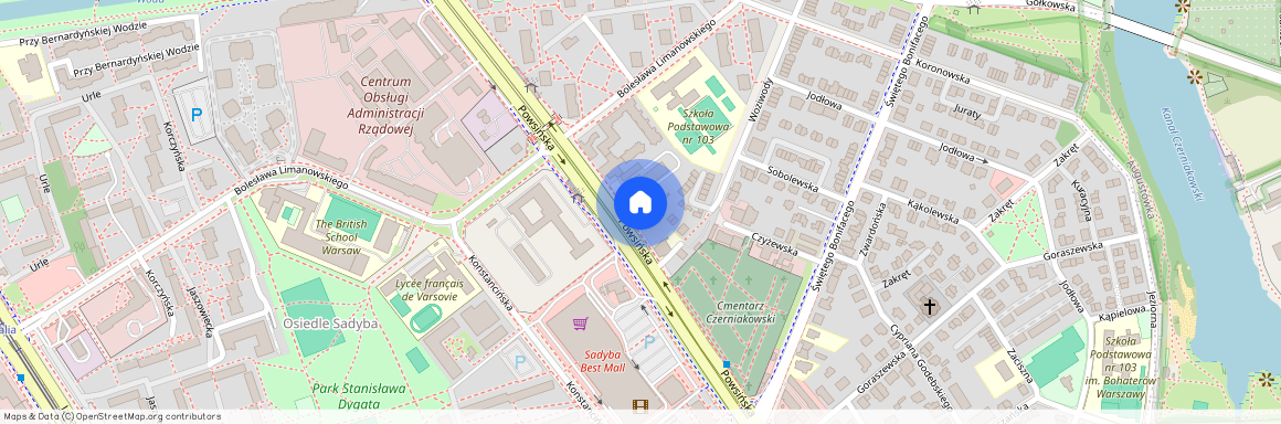 Warszawa, M., Warszawa, Mokotów, Sadyba, Powsińska