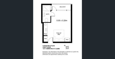 FURNISHED STUDIO in Glebe – security, balcony, roof pool, BBQ, sauna - Photo 3