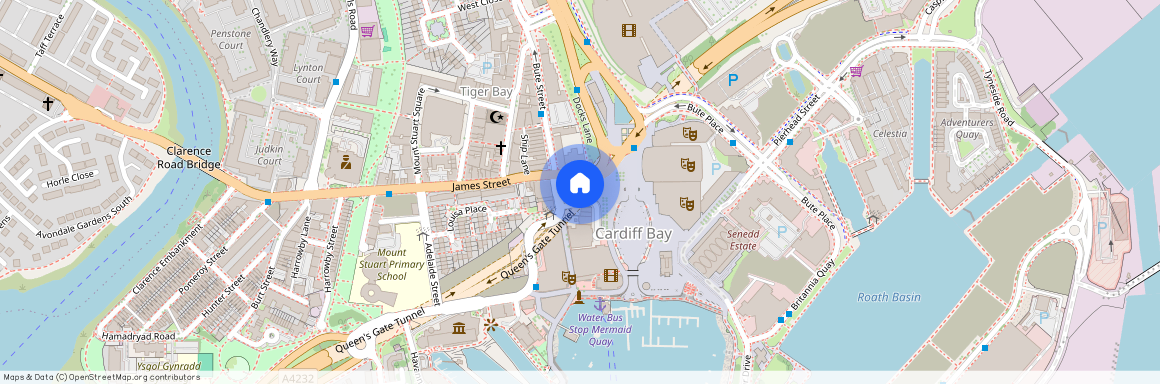 Quayside, Bute Crescent, Cardiff Bay, Cardiff Bay, Cardiff, CF10 5BX