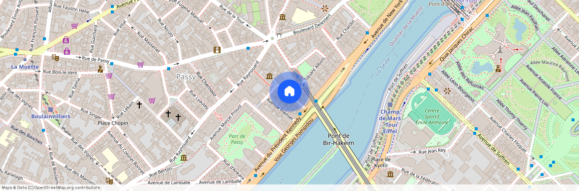 entre Rue Charles Dickens et Rue des Eaux 75016 Paris (16e arrondissement)