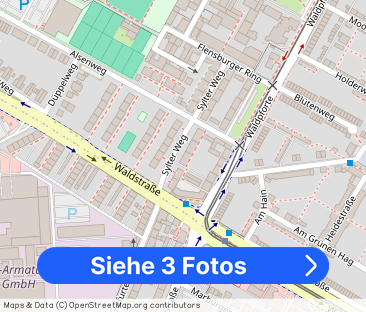 2 Zimmer, Küche, Dusche, Balkon, 2.OG rechts - Foto 1