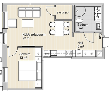 LÄGENHET D 1601 (INFLYTTNING FR. 1/9) - Foto 1