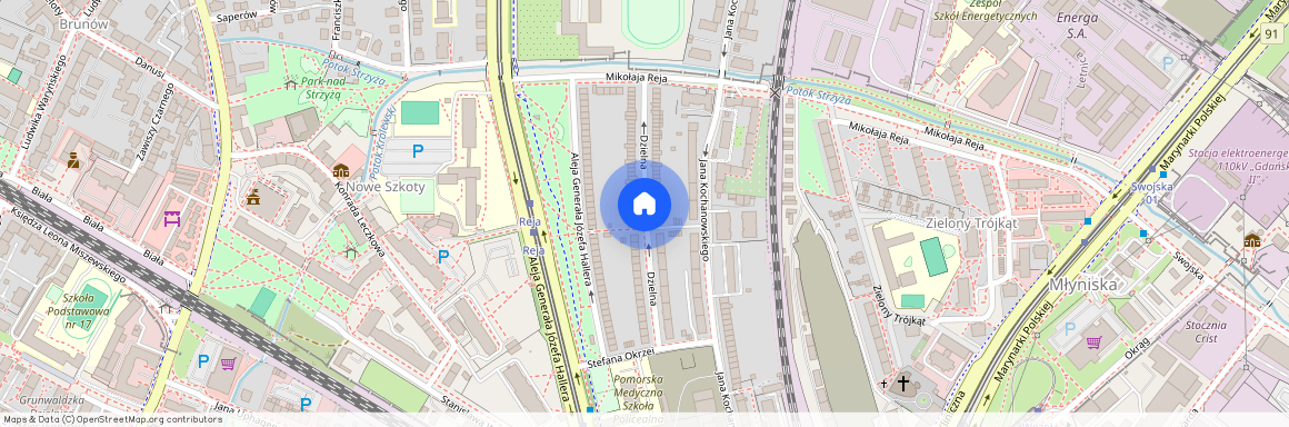 ul. Dzielna, Wrzeszcz Dolny, Gdańsk, pomorskie