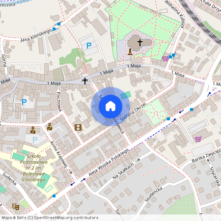 ul. Sebastiana Klonowica, Śródmieście, Jelenia Góra, dolnośląskie