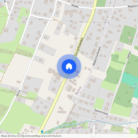 ul. Szczyrkowska, Bystra, Wilkowice, bielski, śląskie