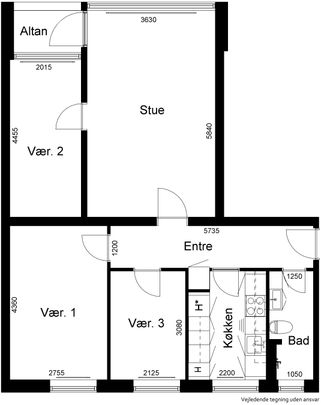 Østre Ringvej, 20 1. tv., Ringe, 5750 - Foto 1