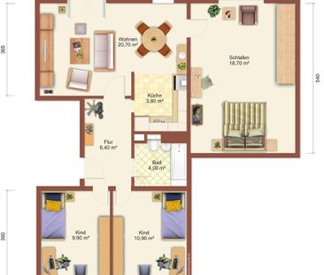 Familie willkommen! 4-R.-WE m. Balkon in Weißwasser! - Photo 4