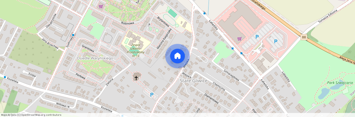 ul. Wiejska, Stare Gliwice, Gliwice, śląskie