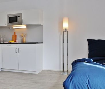 Nur für Student:innen: Möbliertes, großes 1-Zimmer-Apartment im Mary4 - Photo 1