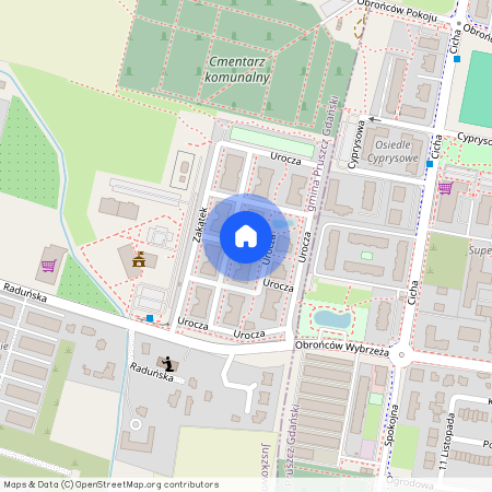 ul. Urocza, Juszkowo, Pruszcz Gdański, gdański, pomorskie