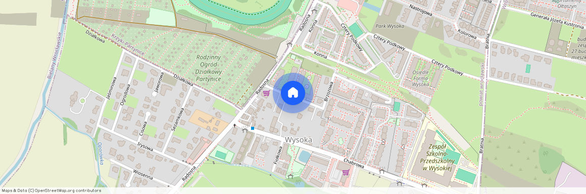 ul. Brzozowa, Wysoka, Kobierzyce, wrocławski, dolnośląskie