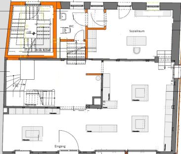 Ratingen-Fußgängerzone: Repräsentative Gewerbefläche in historischem Haus - Foto 6